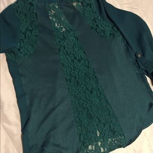 Long sleeve lace shirt